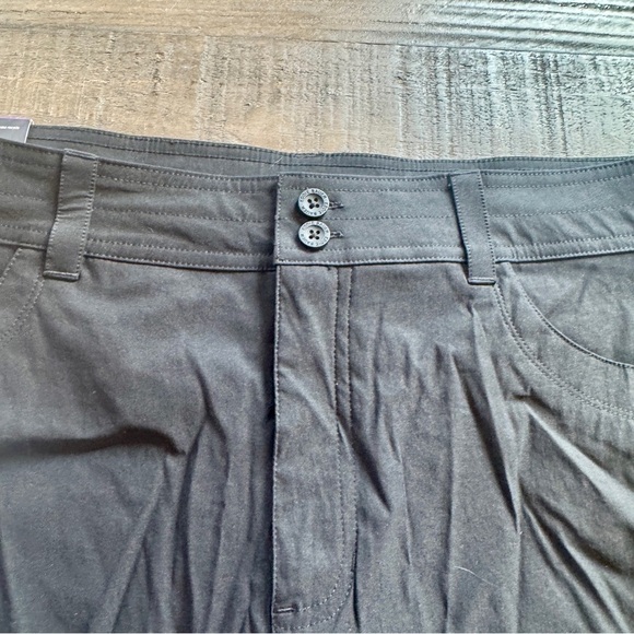 Eddie Bauer Summer Trail Shorts Black UPF 30+ Size 14 NWT Nylon Spandex Cargo - Picture 5 of 11